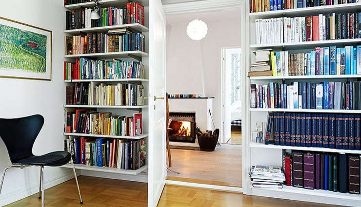 Design and build a personal library at home; 8 attractive