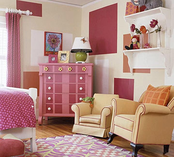 Girl's bedroom decoration - the power of colors 